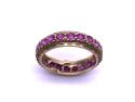 9ct Yellow Gold Ruby Full Eternity Ring