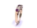 9ct Yellow Gold Ruby & Diamond Ring