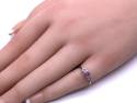 9ct Pink Sapphire & Diamond Ring