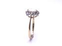 9ct Yellow Gold Opal & CZ Cluster Ring