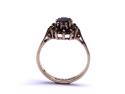 9ct Yellow Gold Garnet Cluster Ring
