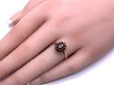 9ct Yellow Gold Garnet Cluster Ring