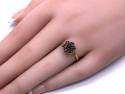 9ct Yellow Gold Garnet Cluster Ring