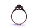 9ct Yellow Gold Garnet Cluster Ring