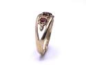9ct Yellow Gold Garnet 3 Stone Ring