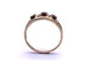 9ct Yellow Gold Garnet 3 Stone Ring