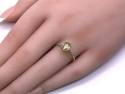 9ct Yellow Gold Sphene & Zircon Ring