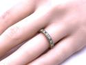 9ct Yellow Gold Emerald & Diamond Eternity Ring