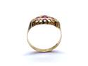 18ct Synthetic Ruby & Diamond Ring 1919