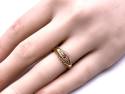 18ct Synthetic Ruby & Diamond Ring 1914