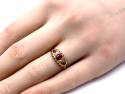 18ct Yellow Gold Ruby & Diamond Ring