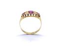 18ct Yellow Gold Ruby & Diamond Ring