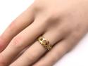 18ct Synthetic Ruby & Diamond Ring Chester 1902