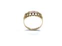18ct Synthetic Ruby & Diamond Ring 1918