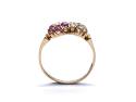 Synthetic Ruby & Diamond Cluster Ring