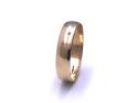 9ct Yellow Gold Plain Wedding Ring 4mm