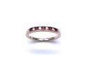 9ct Yellow Gold Ruby & Diamond Eternity Ring