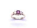 18ct Yellow Gold Ruby & Diamond Ring