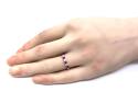 9ct Yellow Gold Ruby & Diamond 7 Stone Ring