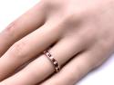 9ct Yellow Gold Ruby & Diamond Eternity Ring