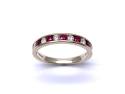 9ct Yellow Gold Ruby & Diamond Eternity Ring