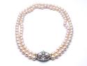 Diamond & Cultured Pearl Double String