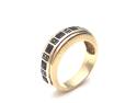 9ct Garnet & White Topaz Eternity Ring