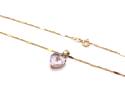 9ct Pink Amethyst Pendant & Chain