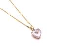 9ct Pink Amethyst Pendant & Chain