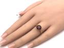 9ct Garnet Solitaire Ring