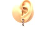 9ct Spinel Stud Drop Earrings