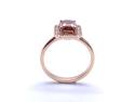 9ct Rose Gold Diamond Halo Ring 1.62ct