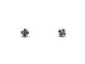 9ct Leuco Sapphire & Zircon Earrings