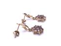 9ct Miova Loko Garnet & Zircon Earrings