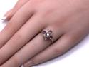 9ct Miova Loko Garnet & Diamond Ring