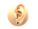 9ct Yellow Gold Sapphire & Diamond Stud Earrings