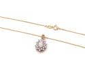 9ct Yellow Gold Opal & Diamond Pendant and Chain