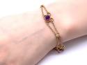 15ct Amethyst & Mother of Pearl Bracelet