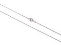 9ct White Gold CZ Heart Pendant & Chain