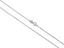 9ct White Gold Fine Curb Chain