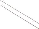 9ct White Gold Fine Curb Chain