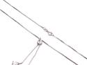 9ct White Gold CZ Drop Necklet