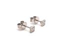 18ct White Gold Diamond Stud Earrings