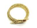 18ct Expandable Red Eyed Snake Bangle