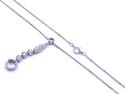 9ct White Gold Aquamarine & Diamond Pendant