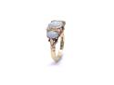 18ct Yellow Gold Opal & Diamond Ring