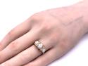 18ct Yellow Gold Opal & Diamond Ring
