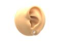 9ct Yellow Gold Opal & Diamond Stud Earrings
