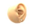 9ct Heart Shaped Opal & Diamond Stud Earrings