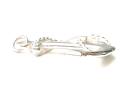 Silver Anchor & Rope Pendant 50x40mm